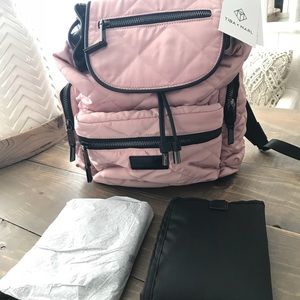 tiba and marl pink backpack